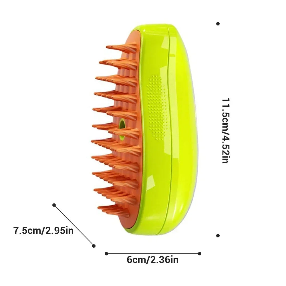 Brosse à vapeur 3 en 1 pour chats et chiens