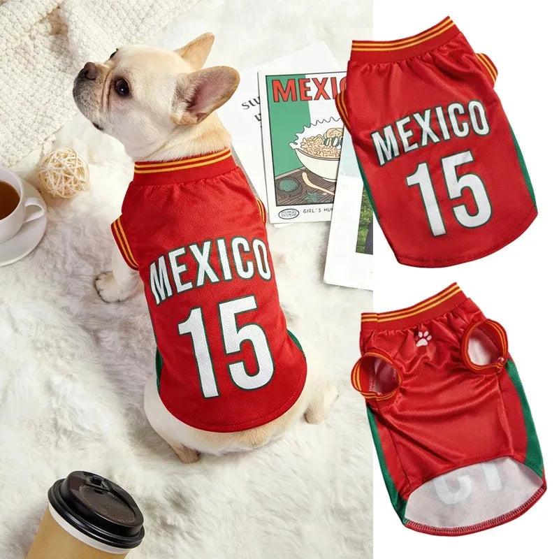 Maillot de sport pour chien – Football & Basketball
