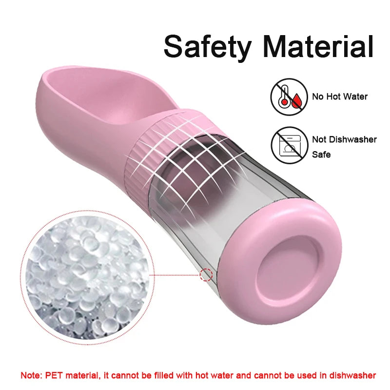Bouteille d’eau portable 2 en 1 pour chien