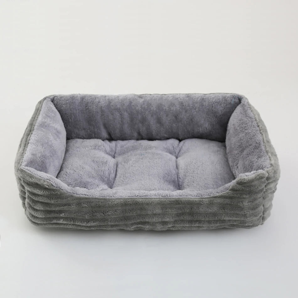 Lit douillet en peluche pour animaux