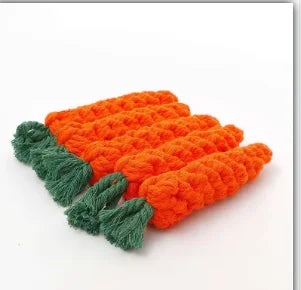Corde jouet carotte pour chien – Nettoyage dentaire