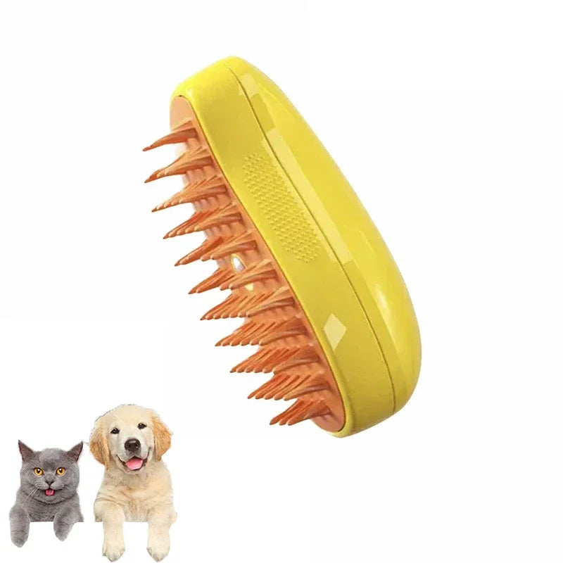 Brosse à vapeur 3 en 1 pour chats et chiens