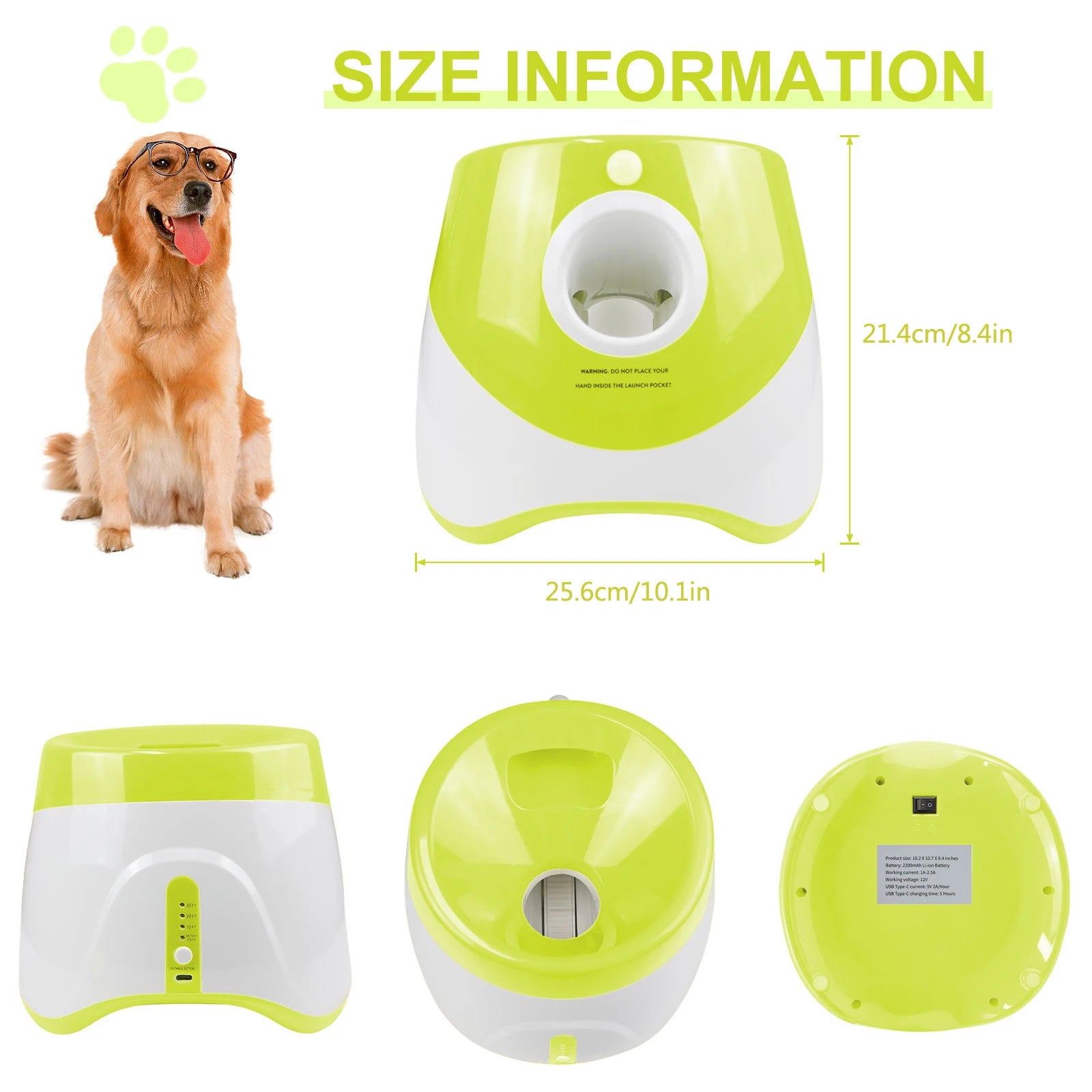 Lanceur automatique de balles pour chien