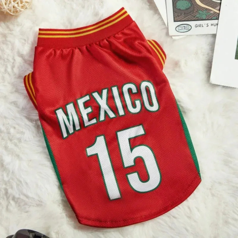 Maillot de sport pour chien – Football & Basketball