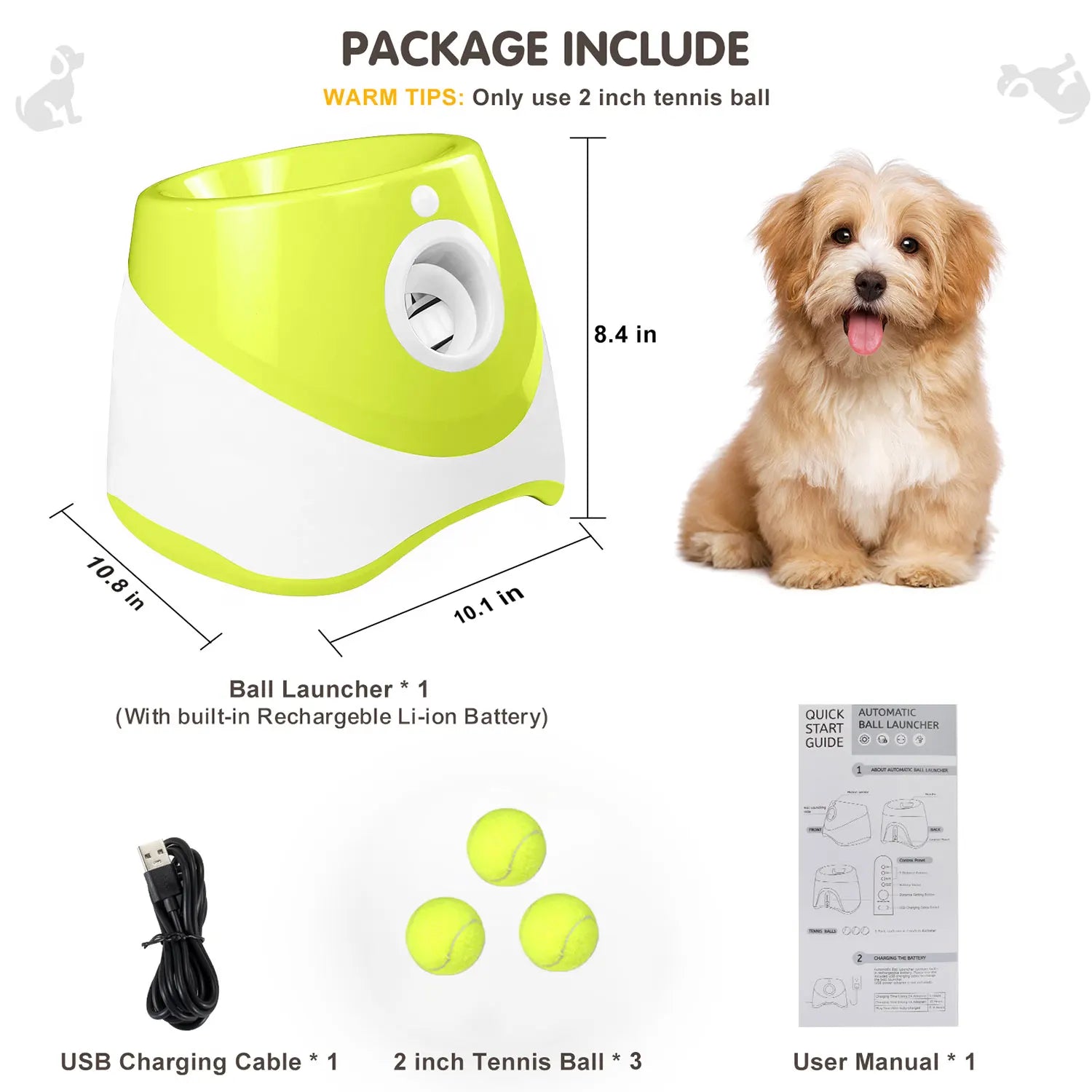 Lanceur automatique de balles pour chien