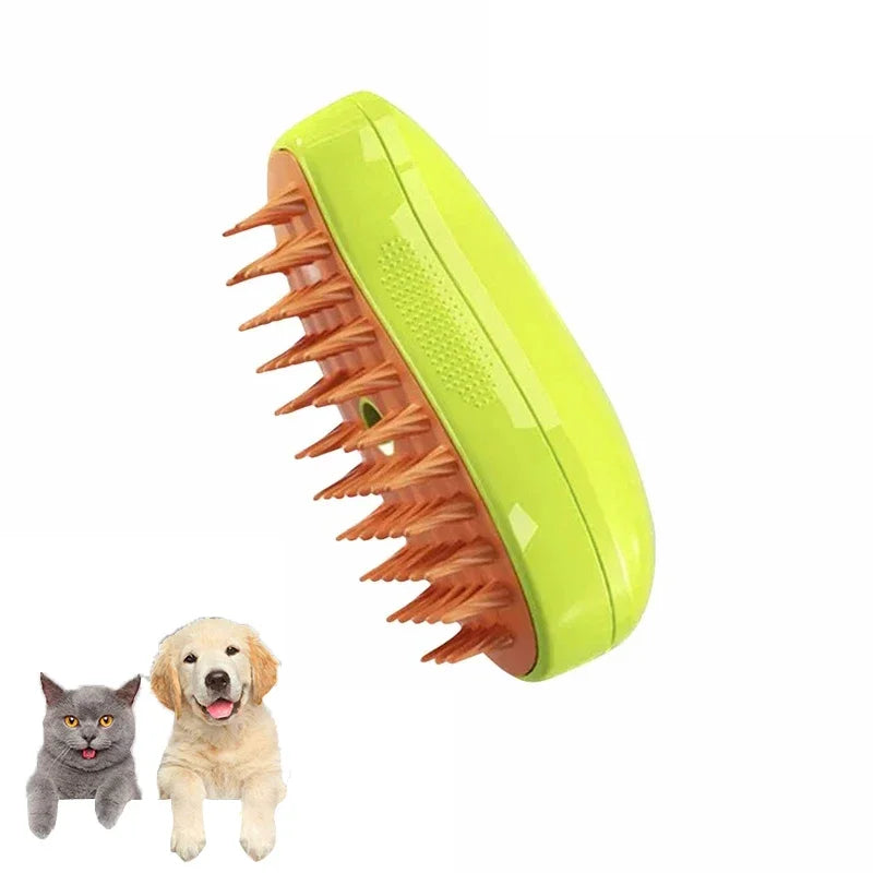 Brosse à vapeur 3 en 1 pour chats et chiens