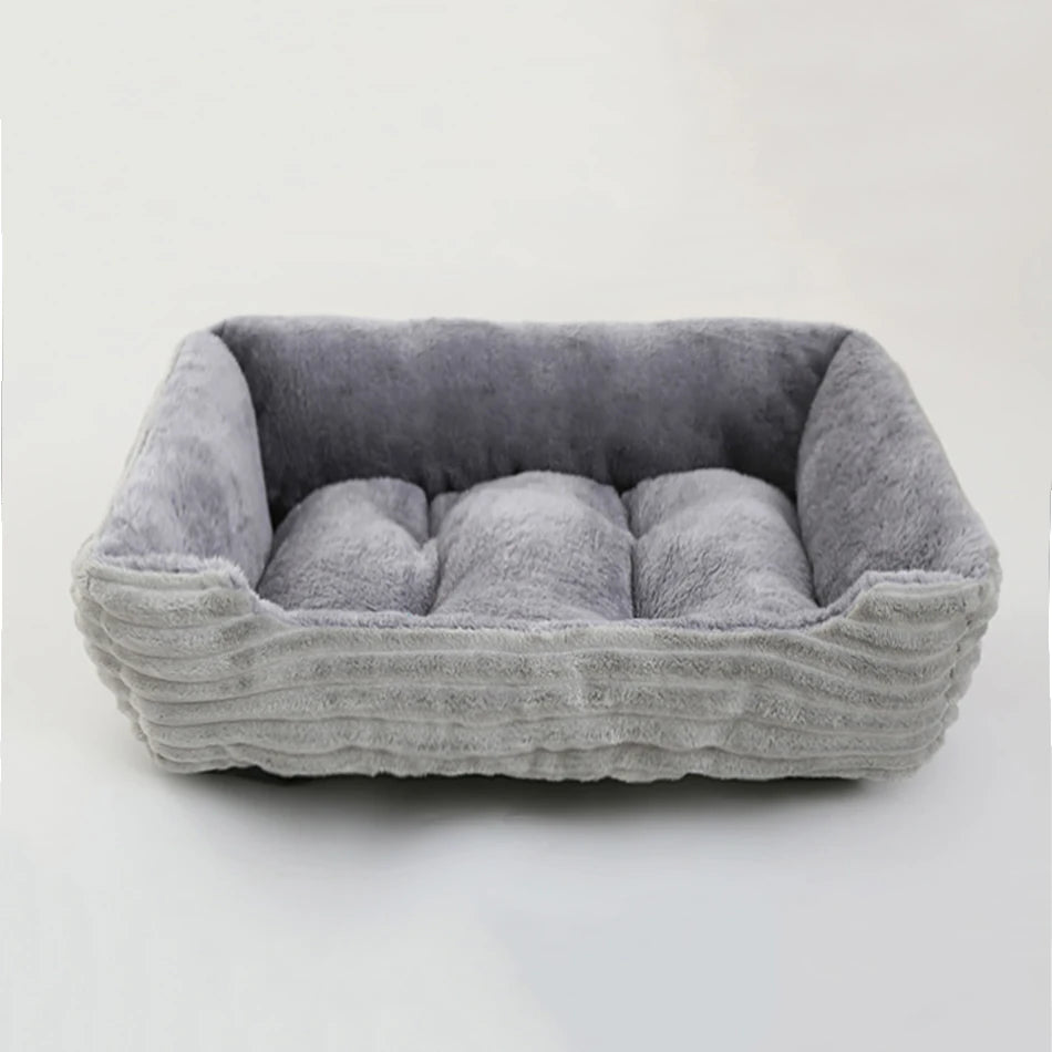 Lit douillet en peluche pour animaux