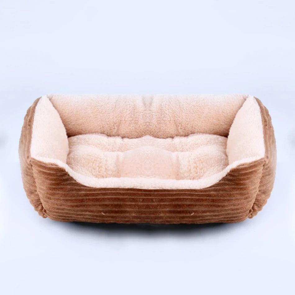 Lit douillet en peluche pour animaux