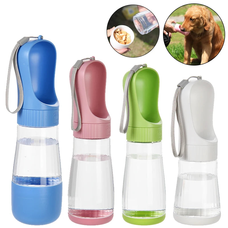 Bouteille d’eau portable 2 en 1 pour chien