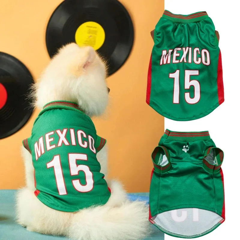 Maillot de sport pour chien – Football & Basketball