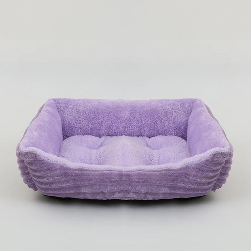 Lit douillet en peluche pour animaux