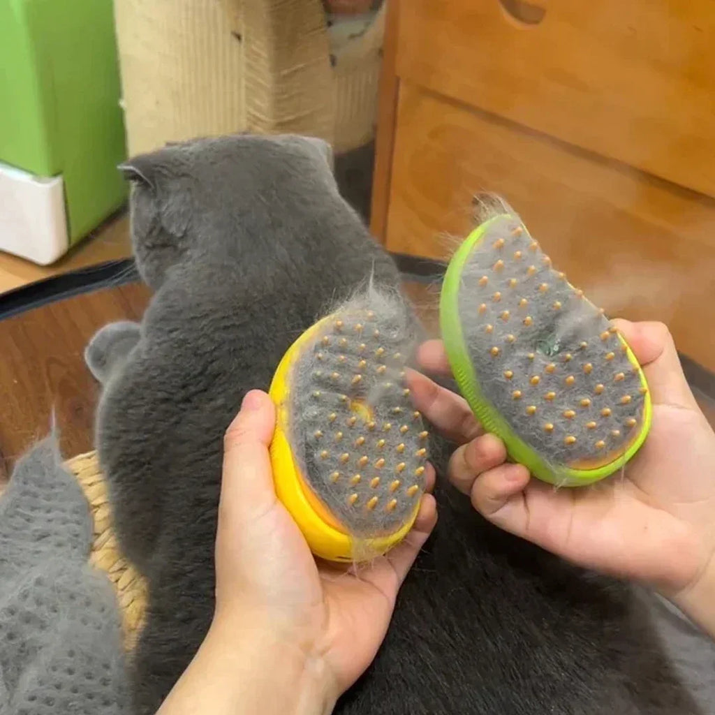 Brosse à vapeur 3 en 1 pour chats et chiens